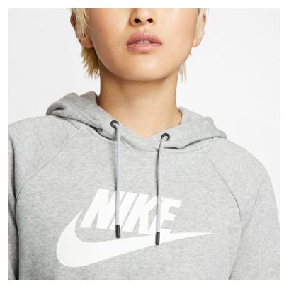Nike Sportswear Essential Dk Grau / Weiß Hoodie Damen