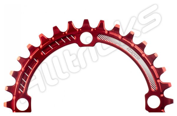 Hope Retainer 104 BCD Narrow Wide Chainring for Shimano 12S Drivetrains Red