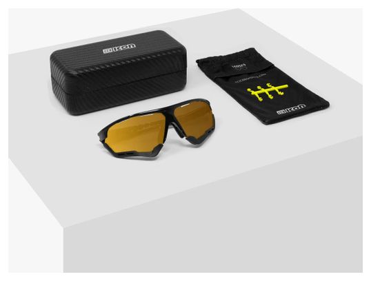 Lunettes SCICON Aerocomfort XL Noir Brillant / Bronze Miroir