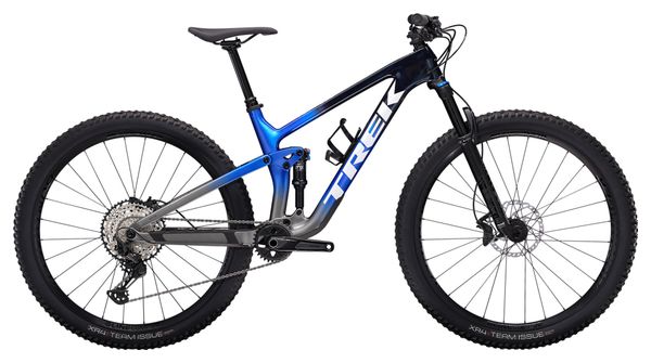 VTT Tout-Suspendu Trek Top Fuel 9.7 Shimano SLX / XT 12V 29'' Bleu / Gris 2023