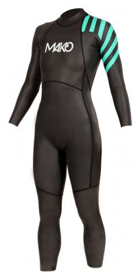 Mako Damen Neoprenanzug Hali Schwarz Blau