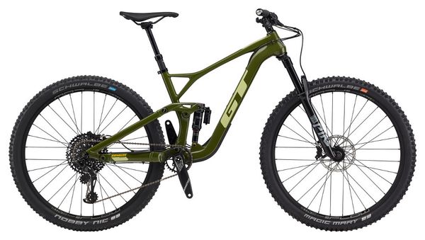 GT Sensor Carbon Expert 29 &#39;&#39; Bicicleta de montaña de suspensión completa Sram NX Eagle 12v Verde oliva 2020