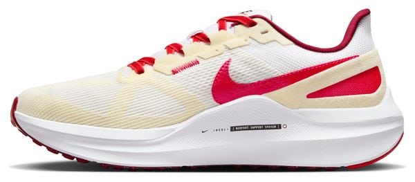Chaussures de Running Nike Air Zoom Structure 25 Premium Blanc Rouge
