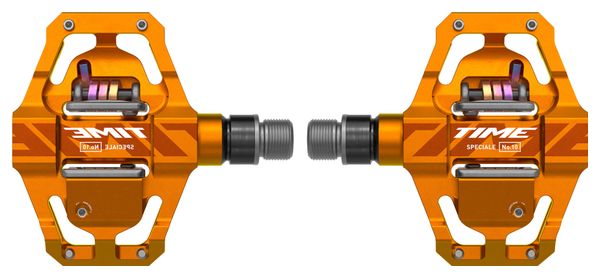 Time Speciale 10 Small Clipless Pedals Tangerine Orange