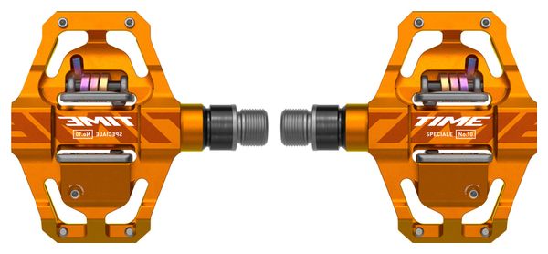 Time Speciale 10 Small Clipless Pedals Tangerine Orange