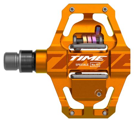 Time Speciale 10 Small Clipless Pedals Tangerine Orange