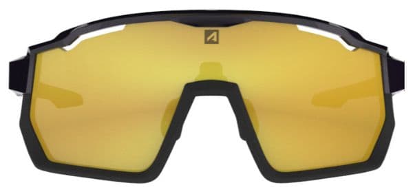 AZR Pro Race RX Black Clear Goggle Set / Gold Hydrophobic Lens