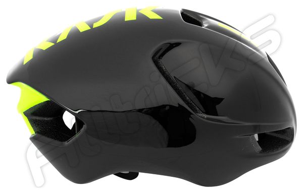 Kask Utopia Aero Helm Zwart Neon Geel