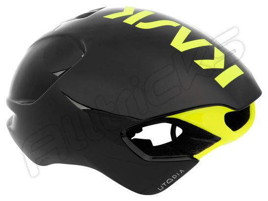Kask Utopia Aero Helm Zwart Neon Geel