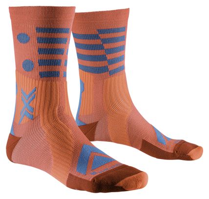 Chaussettes X-Socks Gravel Perform Merino Crew Orange/Bleu