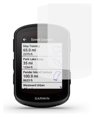 2er-Set gehärtete Glas-Schutzfolien für Garmin Edge 840/840 Solar