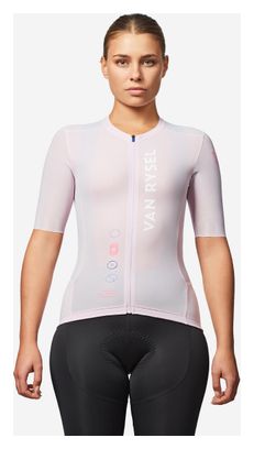 Maillot Manches Courtes Van Rysel Racer 2 Lila Unisexe