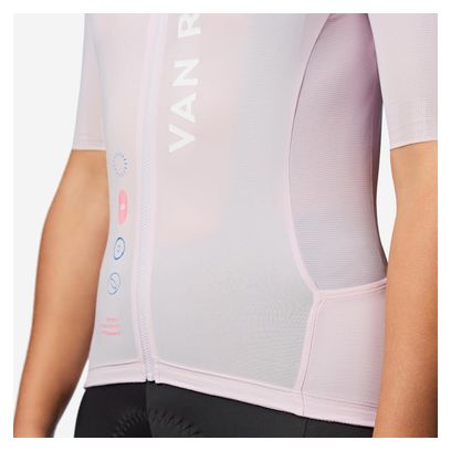 Maillot Manches Courtes Van Rysel Racer 2 Lila Unisexe