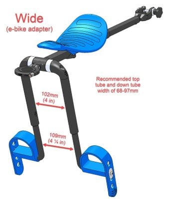 Adaptador Mac-Rode para bicicleta eléctrica grande (10 cm)