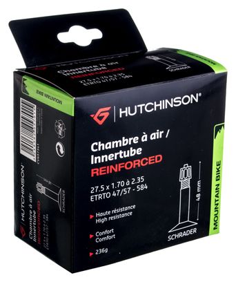 HUTCHINSON Inner Tube VERSTÄRKT 27.5 x 1.70 - 2.35mm Schrader 48mm