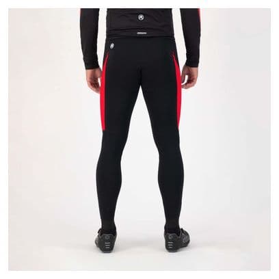 Cuissard Long Velo Avec Bretelless Avec Peau Rogelli Tyro - Homme - Noir/Rouge