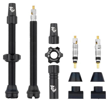 Wolf Tooth Presta Tubeless Valve Kit - Black