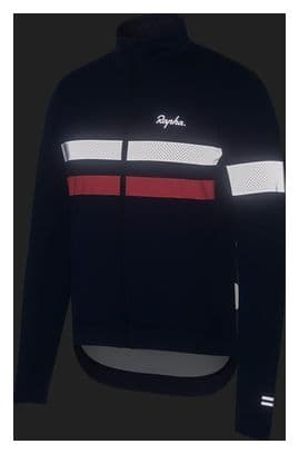 Maillot Rapha Brevet Windstopper de manga larga Azul/Rosa