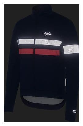 Maillot Manches Longues Rapha Brevet Windstopper Bleu/Rose