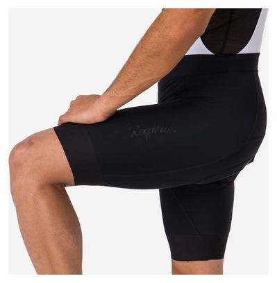 Culote corto con tirantes Rapha Core negro/blanco para hombre