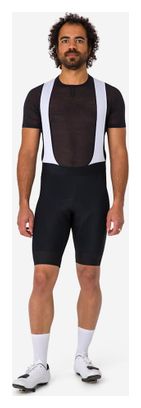 Culote corto con tirantes Rapha Core negro/blanco para hombre