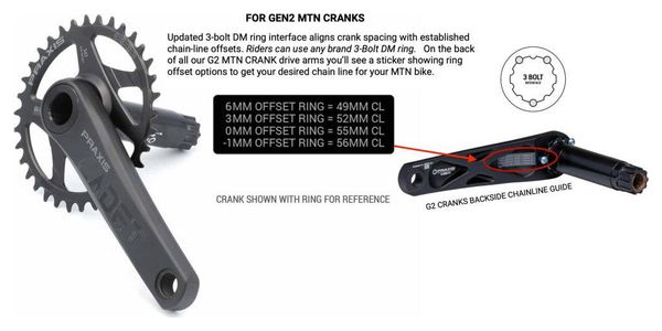 Praxis Cadet Aluminium M30 Cranks Zwart