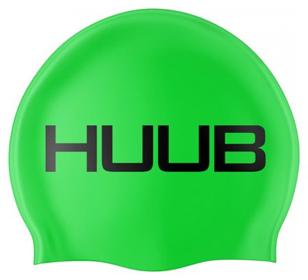 Cuffia da nuoto Huub in silicone verde neon