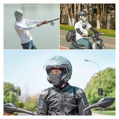 Balaclava balaclava cycling gray light without opening Glasses