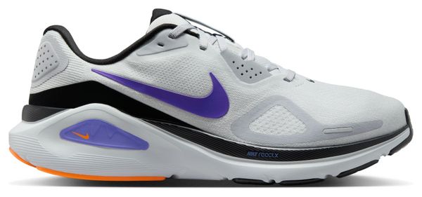 Nike Structure 26 Running Shoes, Gray/Purple/Orange, Men's