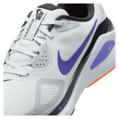 Nike Structure 26 Running Shoes, Gray/Purple/Orange, Men's