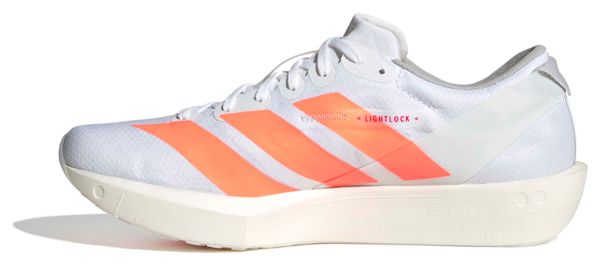 adidas Adizero Adios 9 Women's Running Shoes in White/Orange