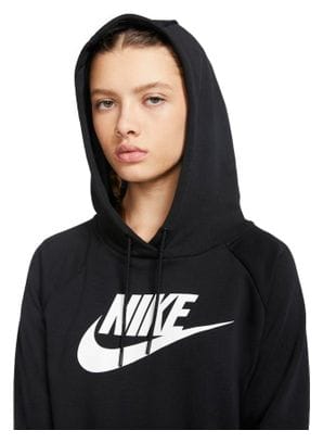 Sudadera con capucha Nike Sportswear Essential Mujer Negro/Blanco