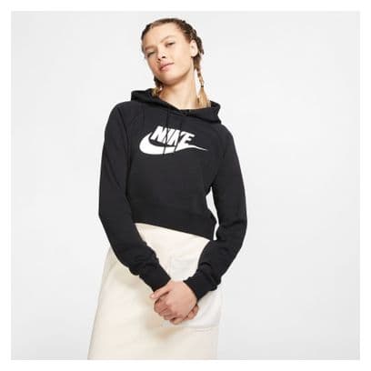 Sweat à capuche Nike Sportswear Essential Noir/Blanc Femme