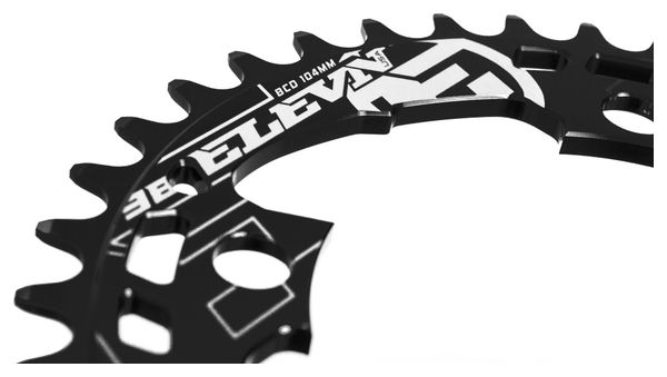 Elevn Flow 4 Points Chainring Black