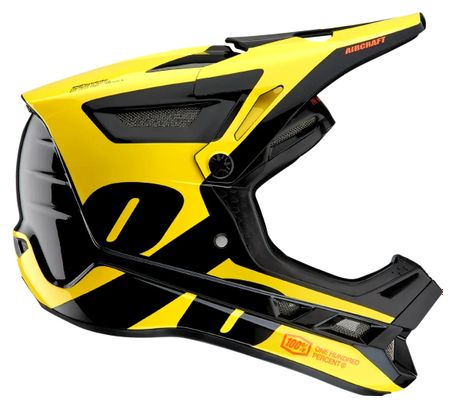 Casco integral 100% Aircraft Composite Amarillo