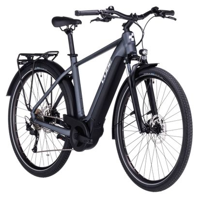 VTC Électrique Cube Touring Hybrid One 500 Shimano Alivio 9V 500 Wh 700 mm Gris 2023