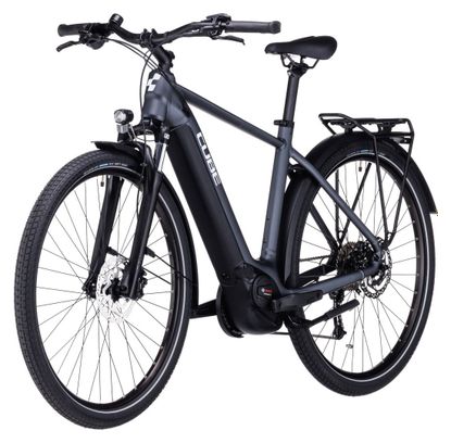 VTC Électrique Cube Touring Hybrid One 500 Shimano Alivio 9V 500 Wh 700 mm Gris 2023