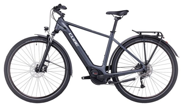 VTC Électrique Cube Touring Hybrid One 500 Shimano Alivio 9V 500 Wh 700 mm Gris 2023