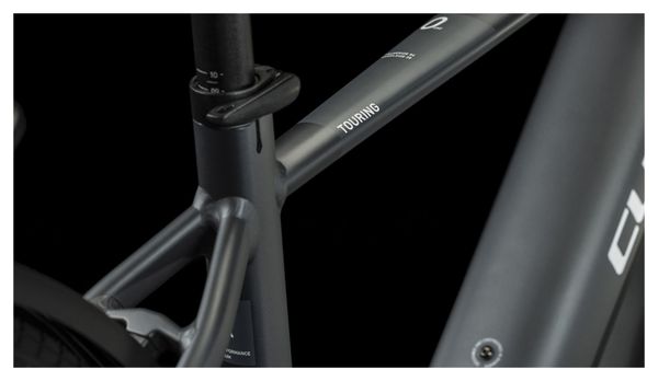 VTC Électrique Cube Touring Hybrid One 500 Shimano Alivio 9V 500 Wh 700 mm Gris 2023