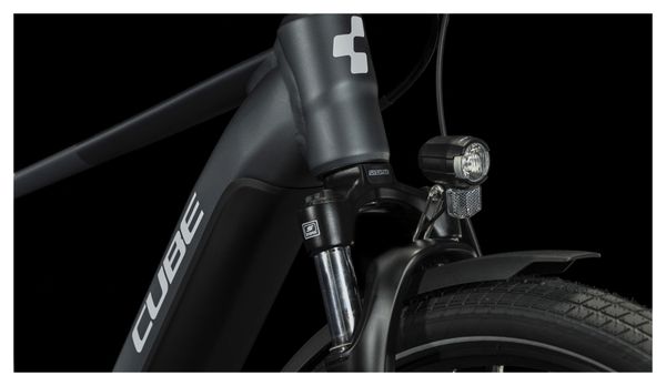 VTC Électrique Cube Touring Hybrid One 500 Shimano Alivio 9V 500 Wh 700 mm Gris 2023
