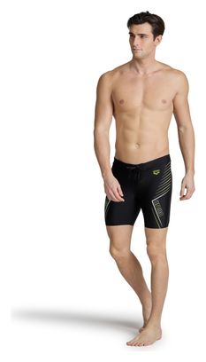 Maillot de Bain Jammer Arena Swim Mid Jammer Graphic Noir Vert