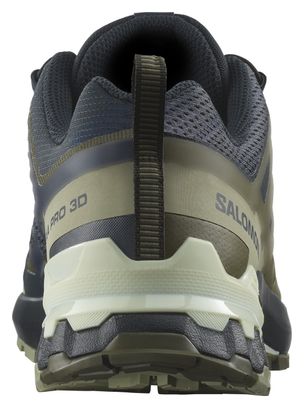 Chaussures de Trail Running Salomon XA Pro 3D v9 Bleu Khaki