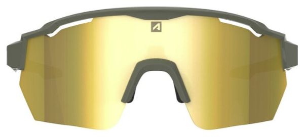 Set AZR Race RX Matte Khaki Goggles / Yellow Hydrophobic Lens + Clear