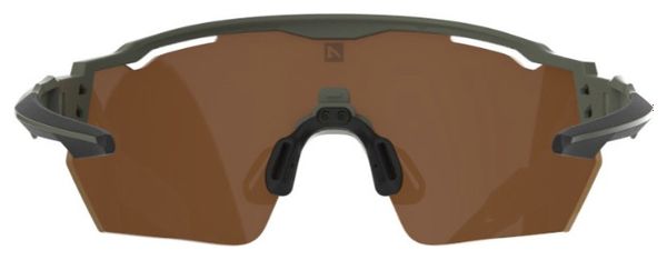 Conjunto AZR Race RX Gafas Caqui Mate / Lente Hidrófoba Amarilla + Transparente