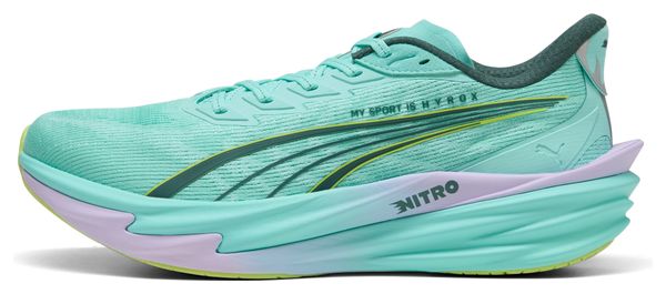 Chaussures Running Puma Deviate Nitro 4 Hyrox Vert Femme