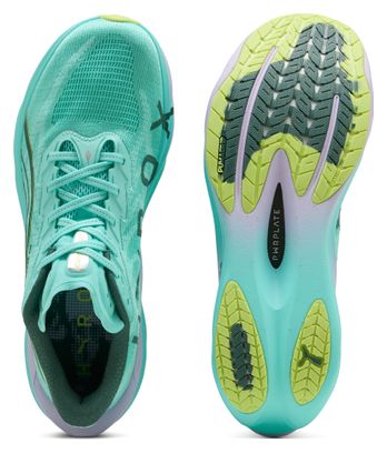 Chaussures Running Puma Deviate Nitro 4 Hyrox Vert Femme