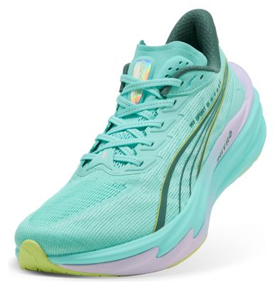 Chaussures Running Puma Deviate Nitro 4 Hyrox Vert Femme
