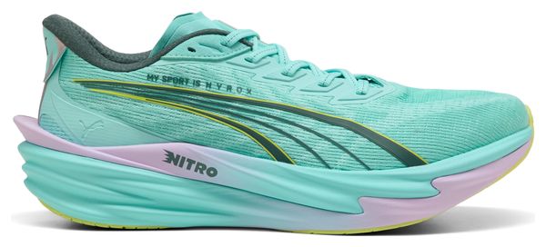Chaussures Running Puma Deviate Nitro 4 Hyrox Vert Femme