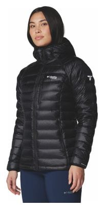 Chaqueta de plumón con capucha Columbia Arctic Crest para mujer Negro