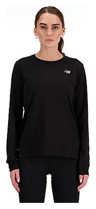 New Balance Sport Essentials Langarmshirt Schwarz Damen